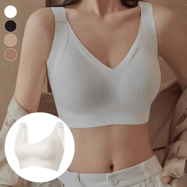 Wireless Ribbed Bras for Women