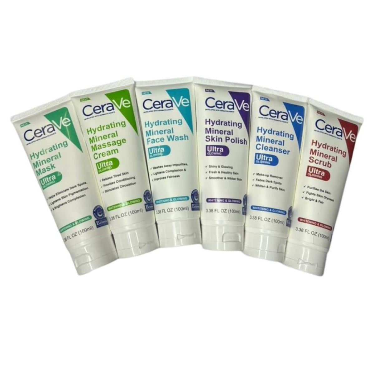 CeraVe Hydrating Mineral Facial Kit – Pack of 6 Skincare Essentials