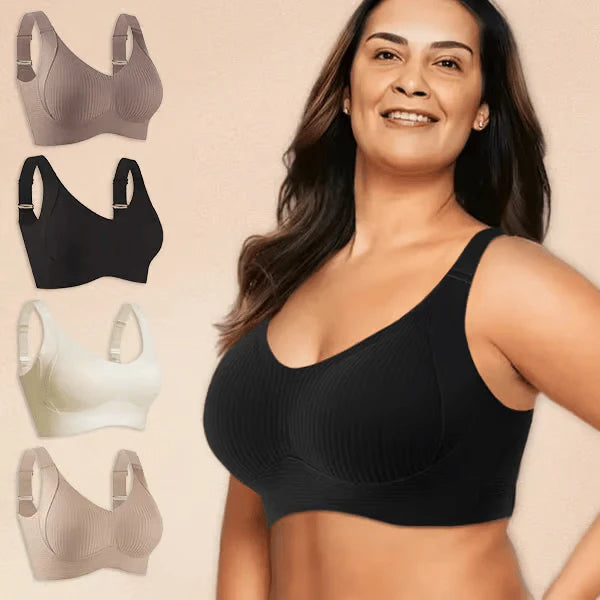 Wireless Ribbed Bras for Women