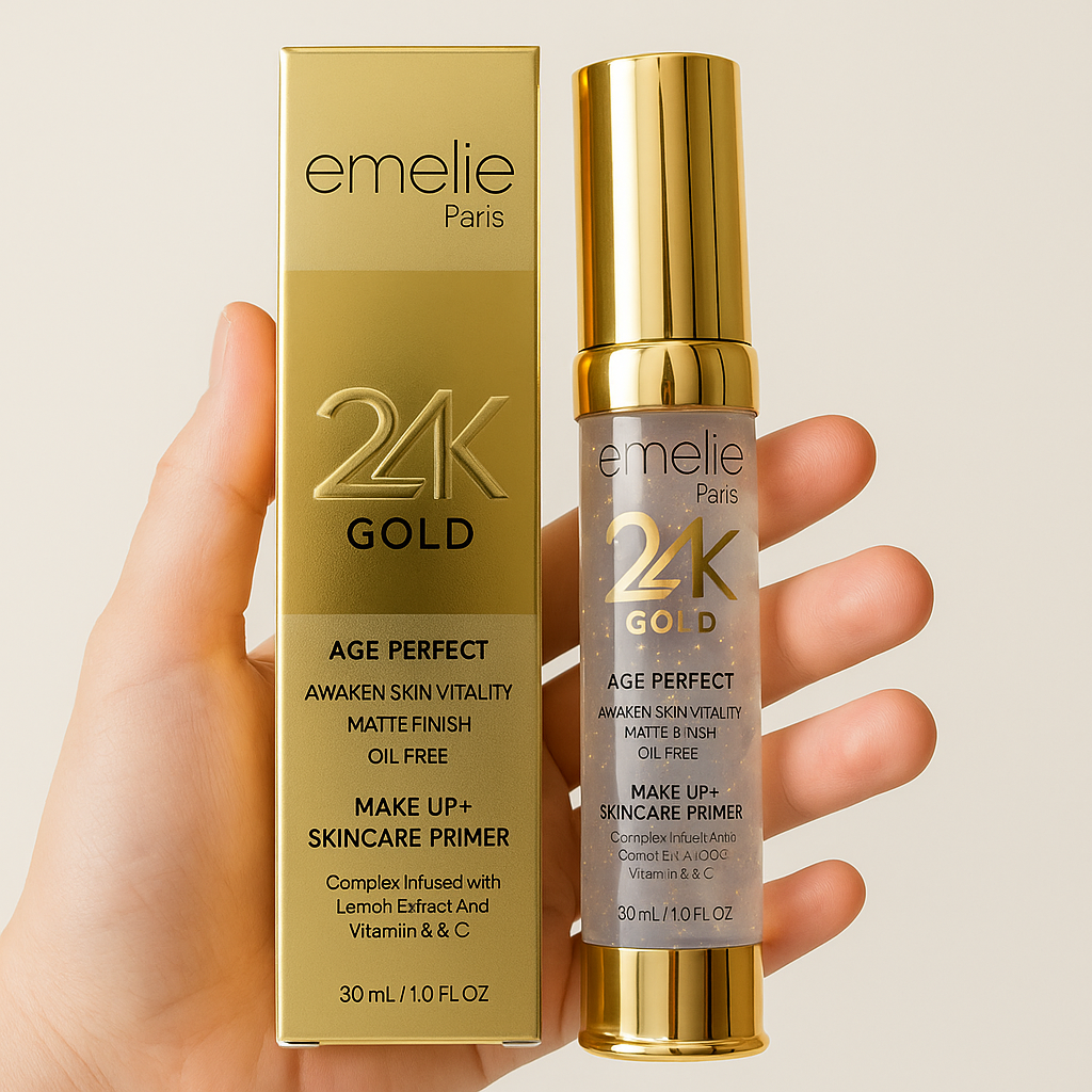 Emelie Paris 24K Gold Makeup + Skincare Primer – 30ml