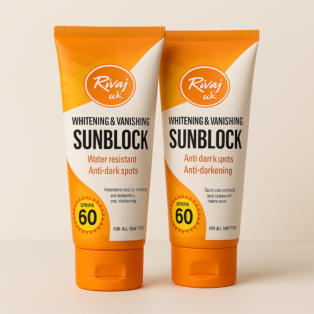Rivaj Sunblock SPF60 – Whitening & Vanishing, 150ml