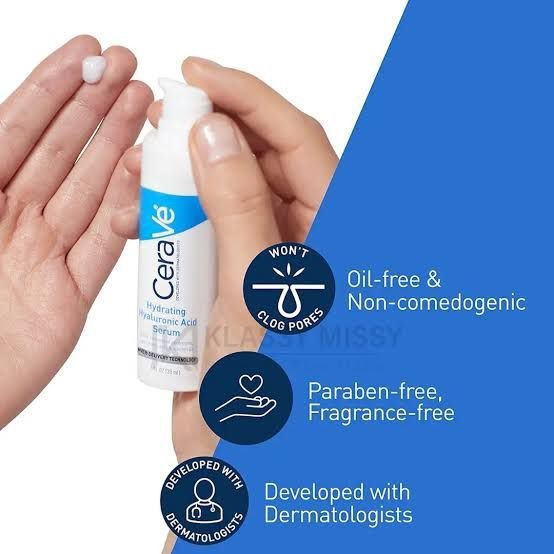 CeraVe Hydrating Hyaluronic Acid Serum – Deep Moisture, 30ml