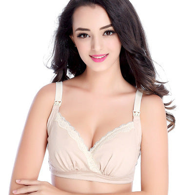 Mommy Front Button Cotton Nursing Bra Breastfeeding
