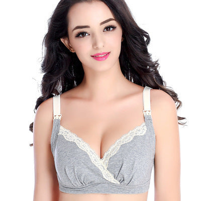 Mommy Front Button Cotton Nursing Bra Breastfeeding