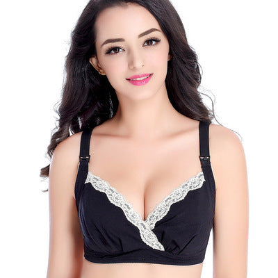 Mommy Front Button Cotton Nursing Bra Breastfeeding