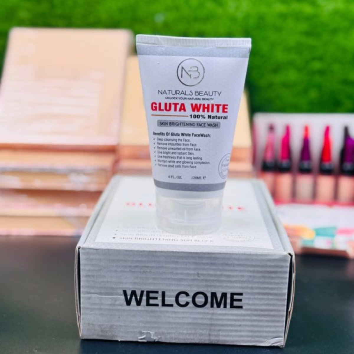 Gluta White Face Wash 120ml for Bright, Clear & Glowing Skin Daily