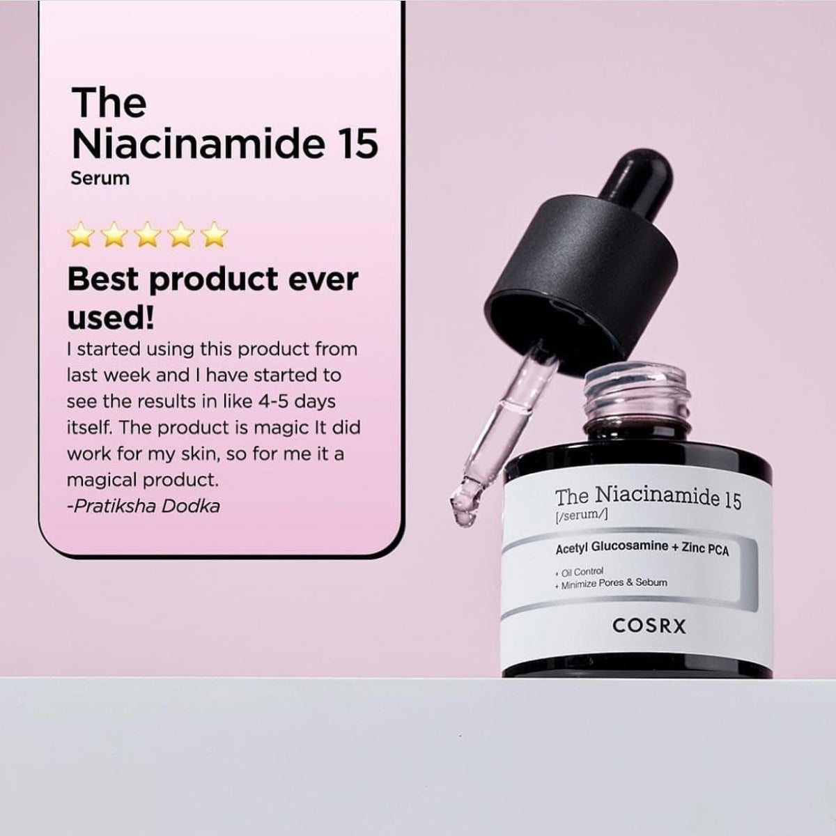 COSRX Niacinamide 15 Serum 20ml – For Pores, Acne & Bright Skin