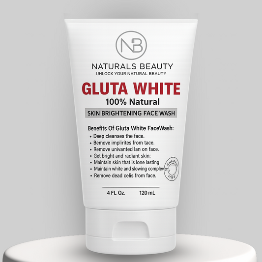 Gluta White Face Wash 120ml for Bright, Clear & Glowing Skin Daily