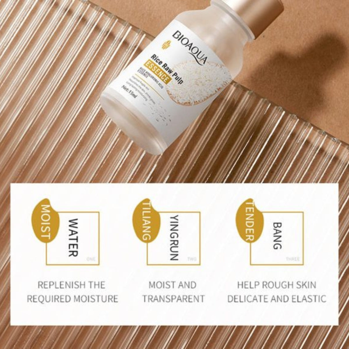 Bioaqua Rice Serum 15ml – Anti-Aging & Hydrating Face Serum