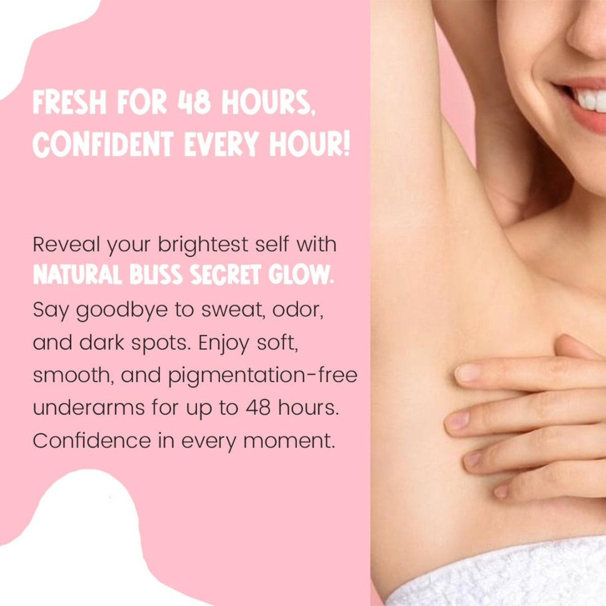 Secret Glow Underarm Cream – Brightening & Odor Control (50g)