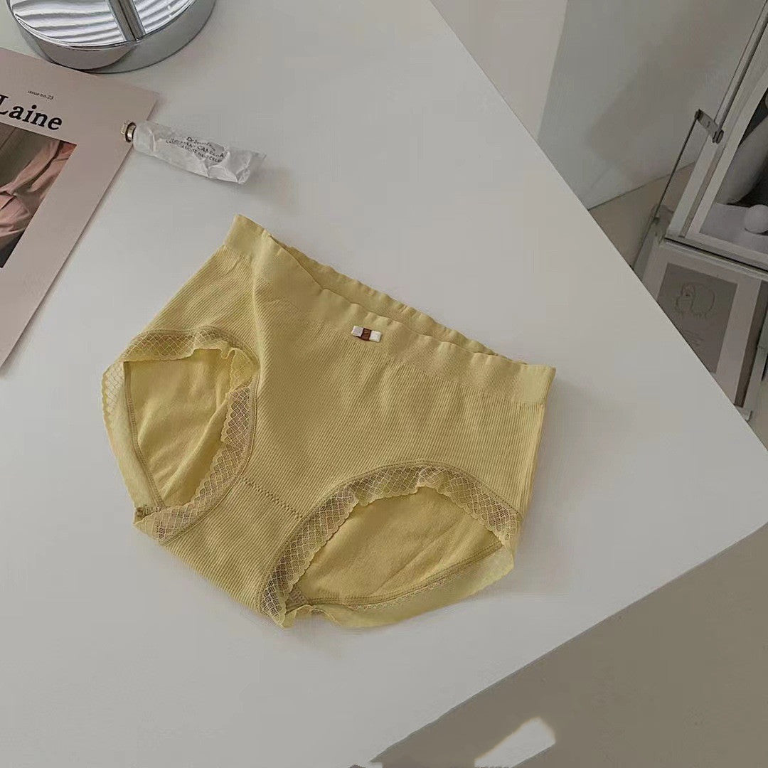 Pack of 6 Japanese Cream Rose Moisturizing Panties For Women Seamless High Elastic