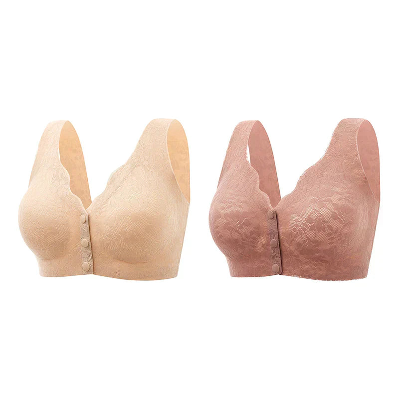 Front button Buckle Sleep Bras