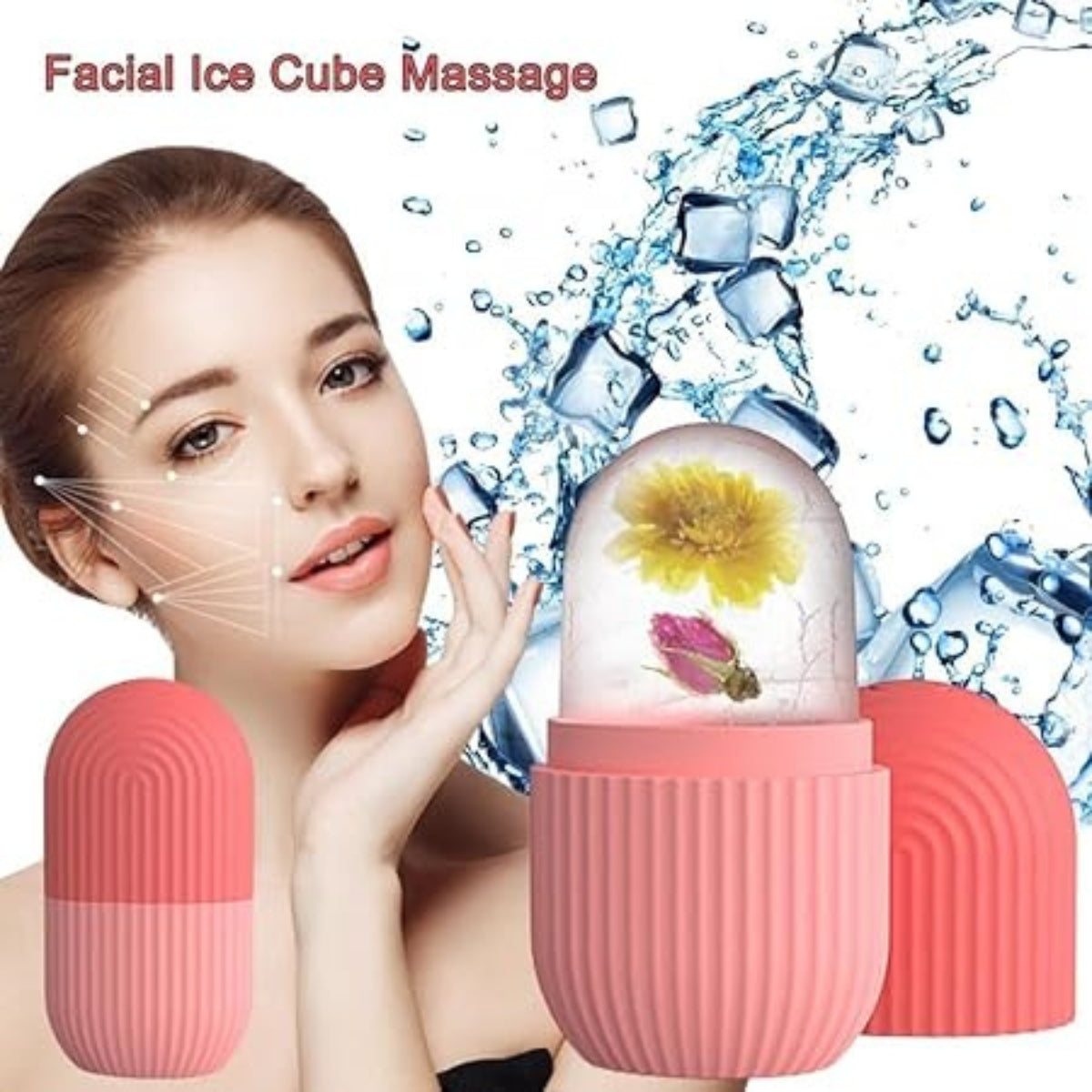 Reusable Facial Ice Roller for Skin Glow & Pore Tightening – Random Color
