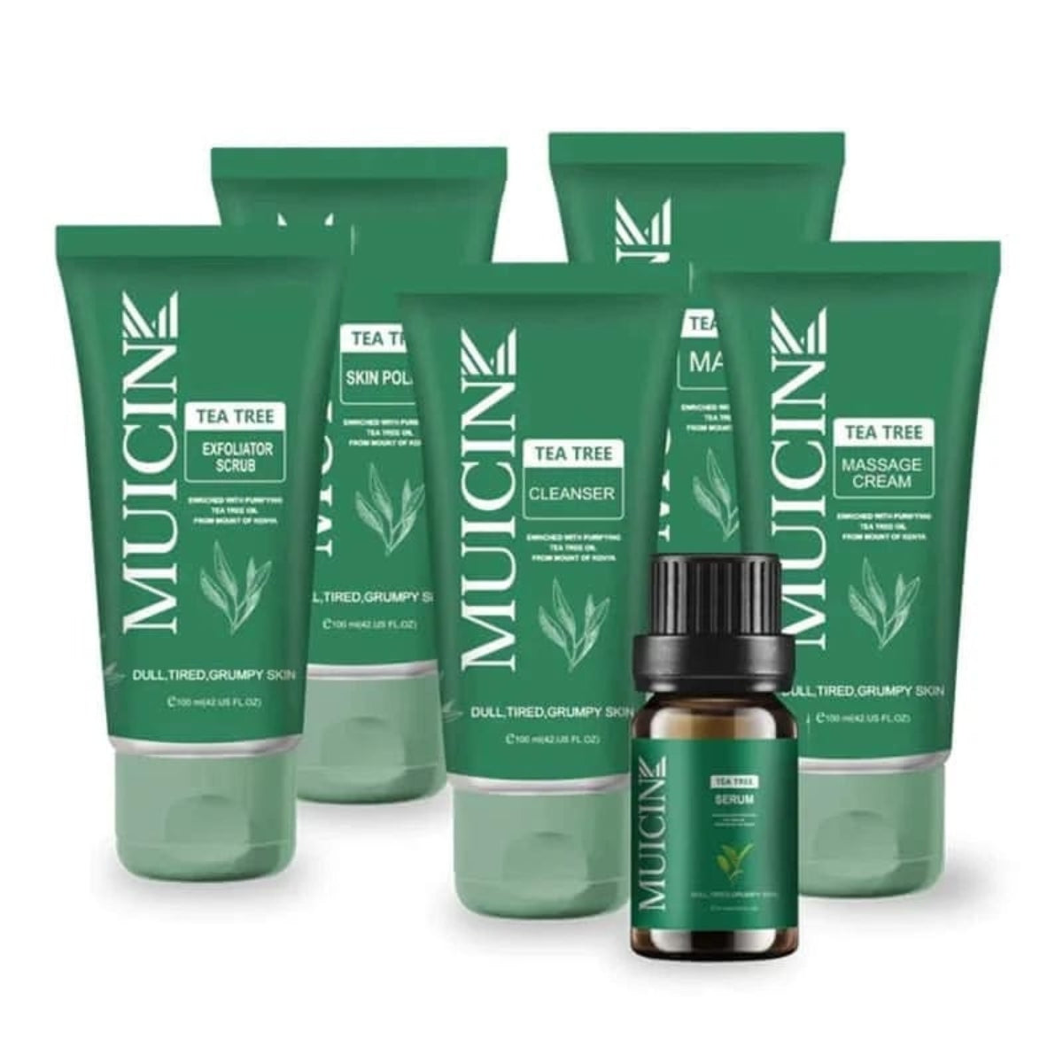 Muicin Tea Tree 6-Step Facial Kit – Unisex Glow & Clear Skin Pack