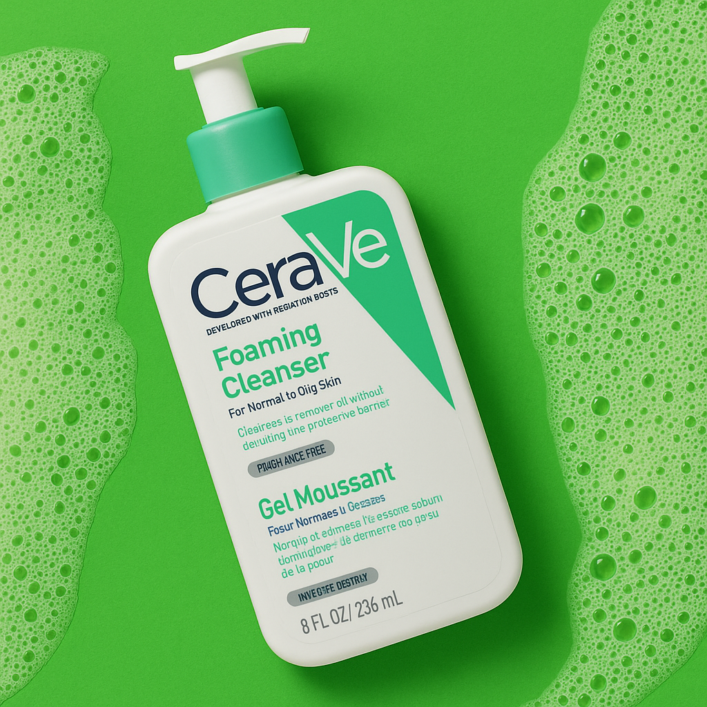CeraVe Foaming Cleanser – Smooth Texture, All Skin Types, 236ml