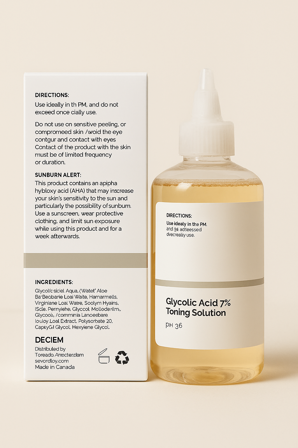 The Ordinary Glycolic Acid 7% Toning Solution – 240ml Exfoliator