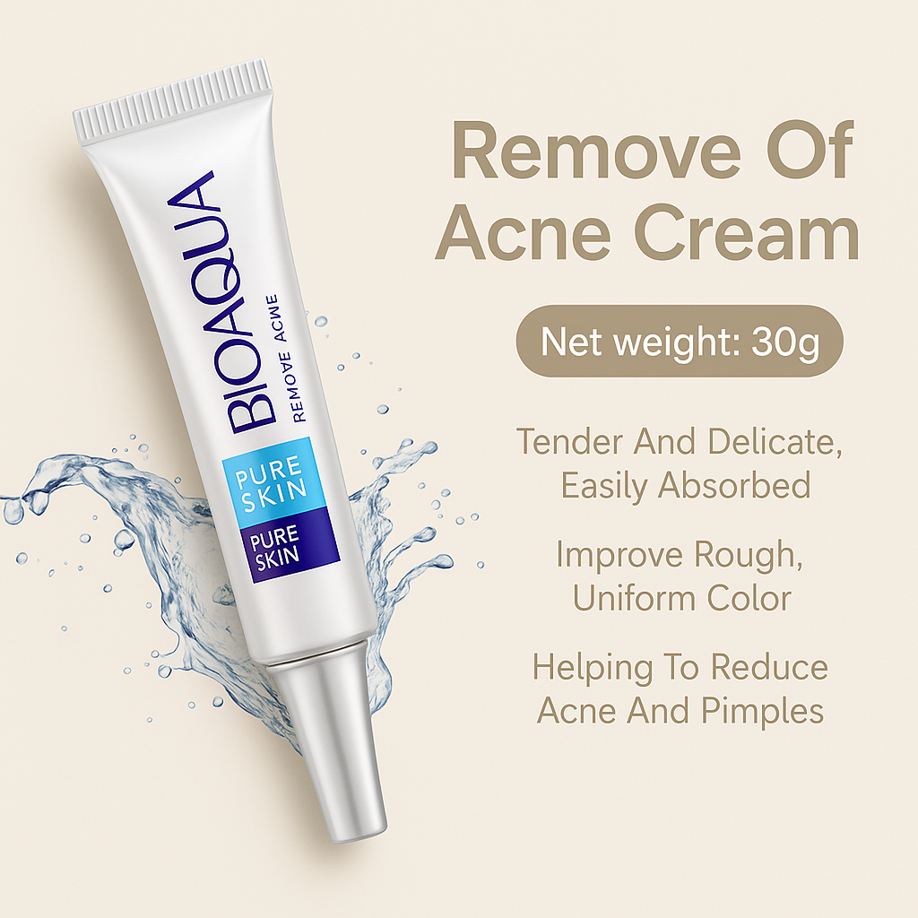 BioAqua Anti Acne & Scar Removal Cream – 30g (Original)