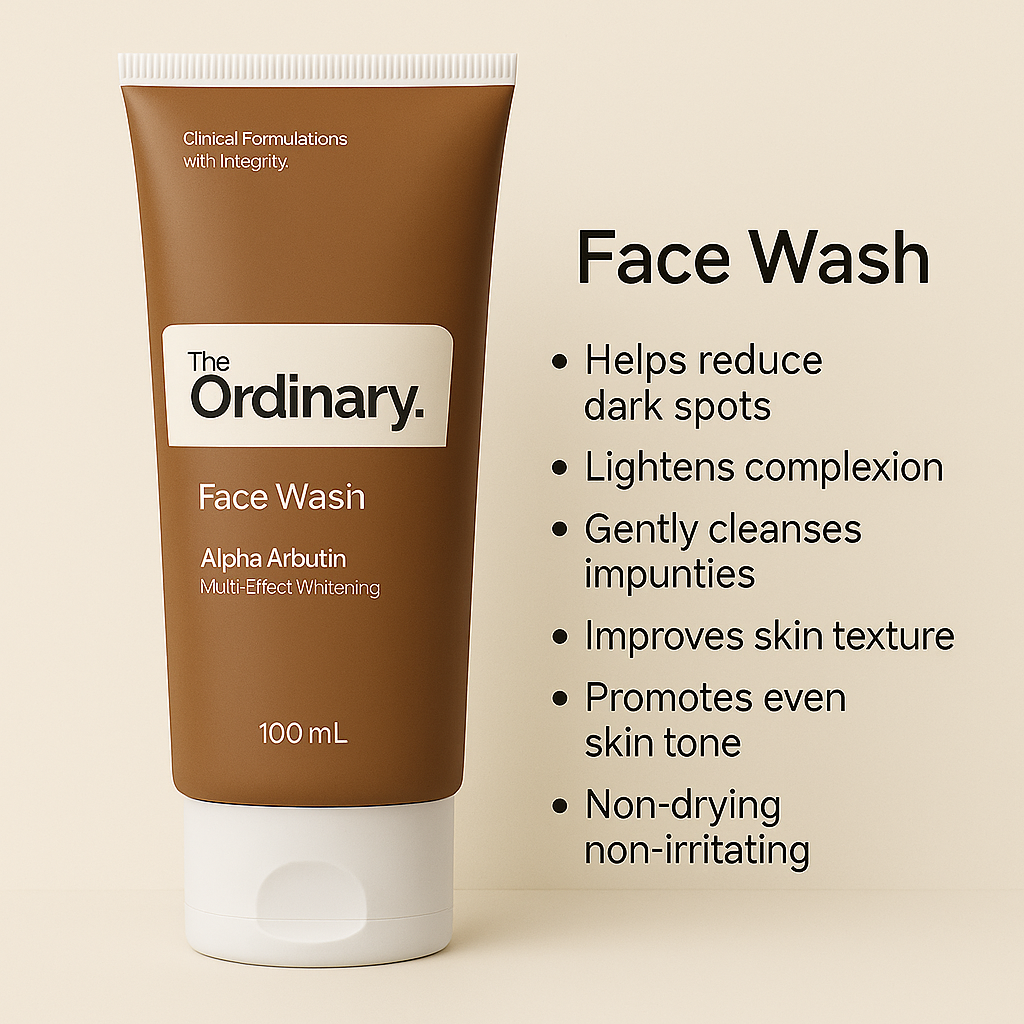 The Ordinary Alpha Arbutin Face Wash – Hydrating Cleanser 100ml