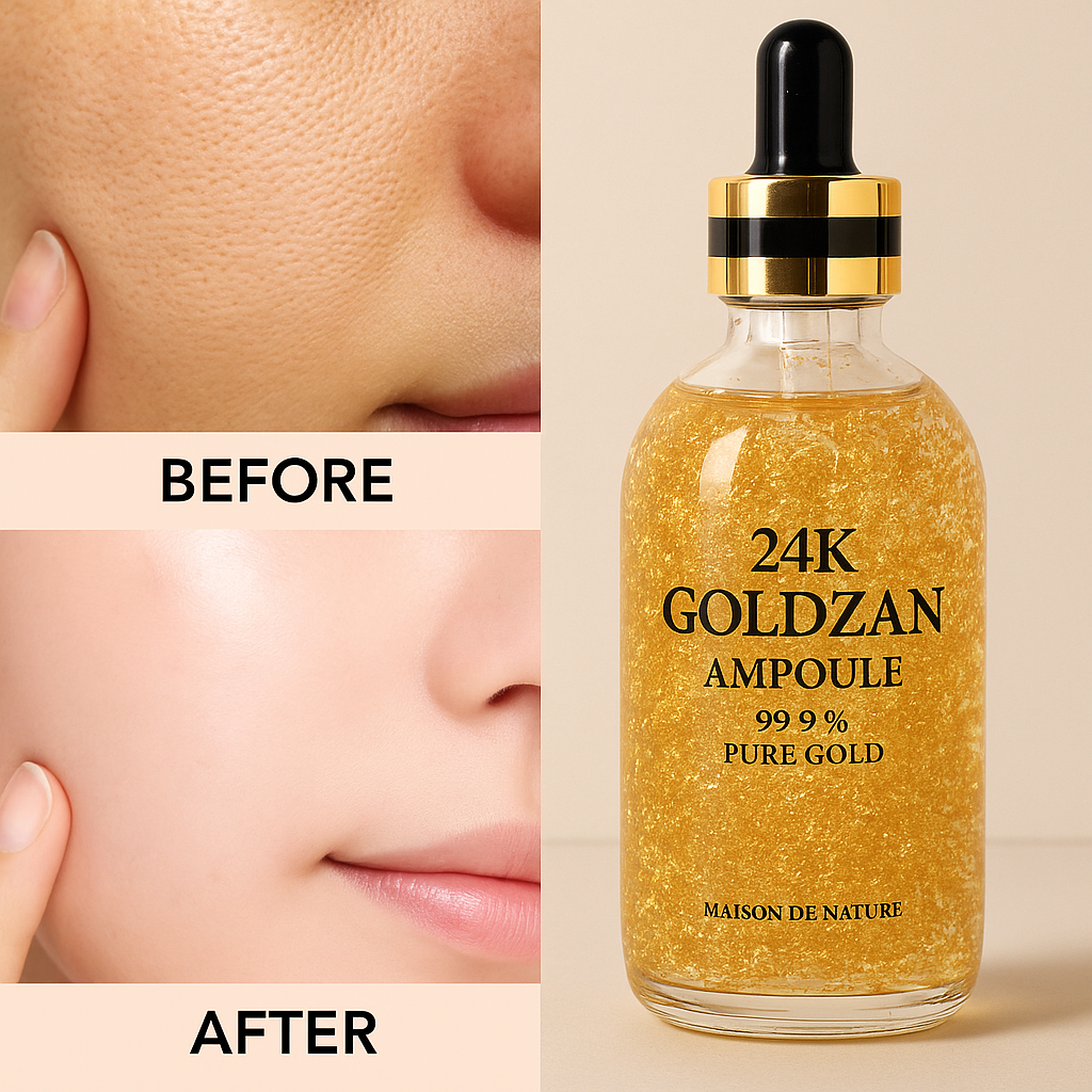 24K Goldzan Pure Gold Face Serum – Hydrating & Anti-Aging Serum