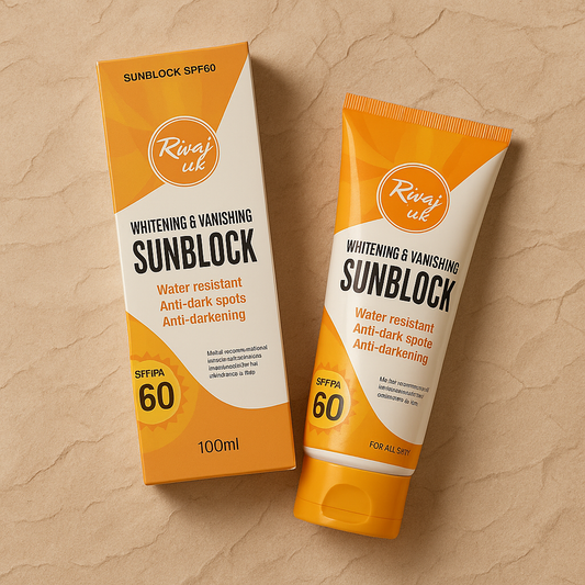 Rivaj Sunblock SPF60 – Whitening & Vanishing, 150ml