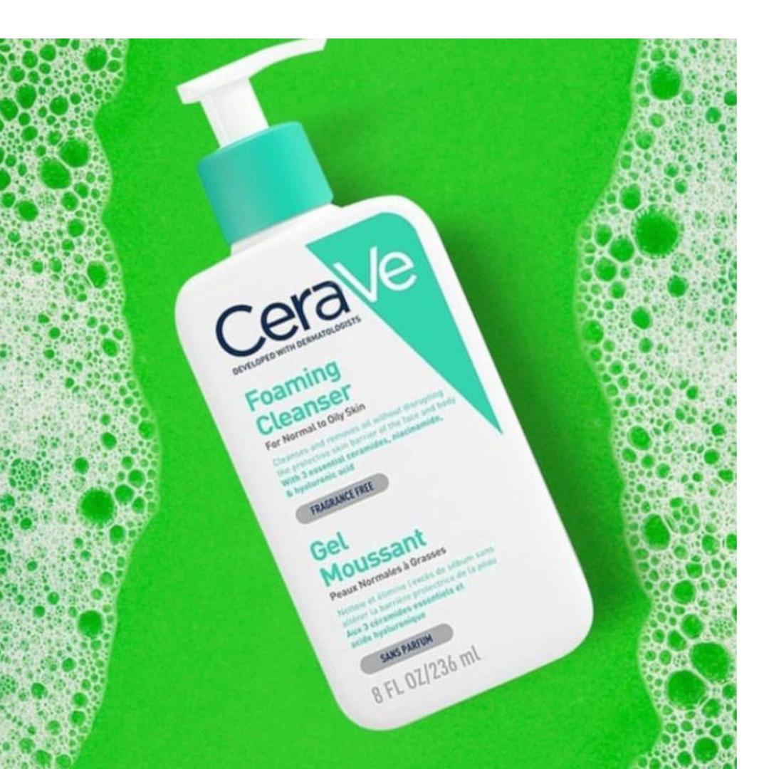 CeraVe Foaming Cleanser – Smooth Texture, All Skin Types, 236ml