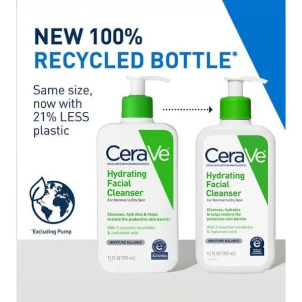 CeraVe Hydrating Facial Cleanser – For Normal to Dry Skin, 236ml