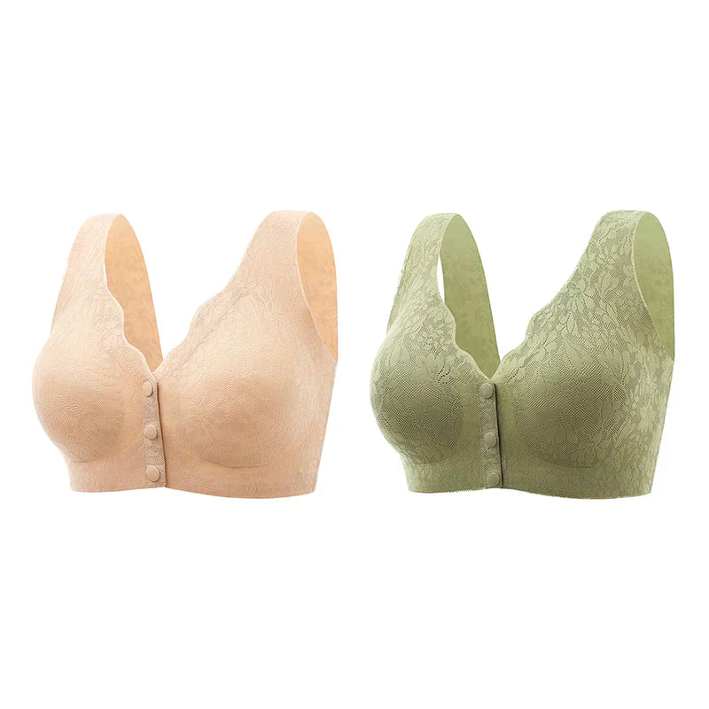 Front button Buckle Sleep Bras
